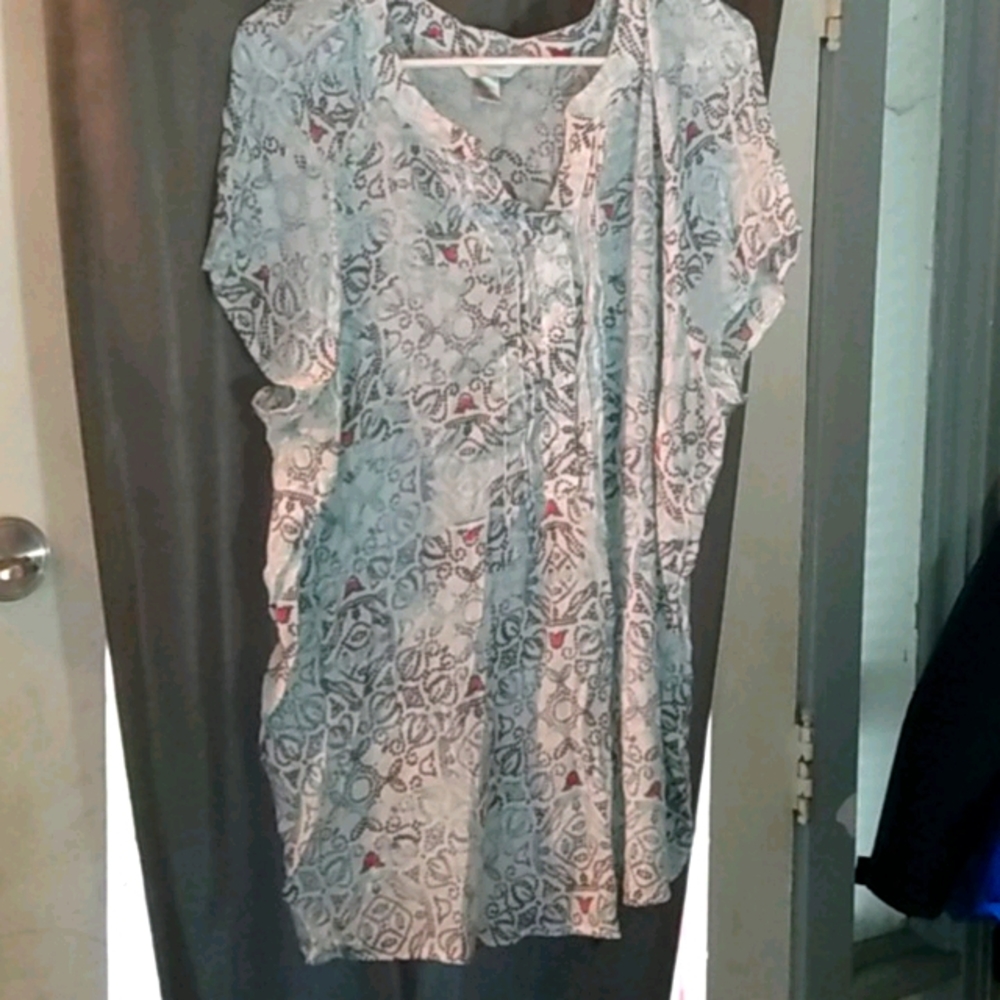 Cj banks sheer tunic
